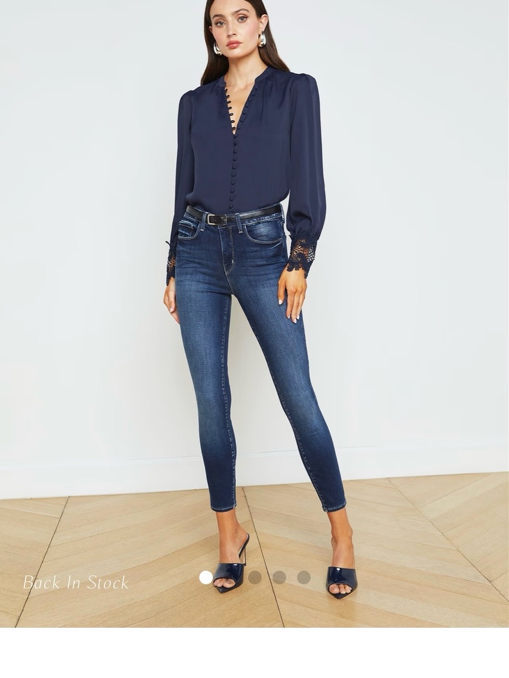 L'AGENCE  Margot Skinny Jeans - Dark Denim Size 28 Waist 14 w/stretch inseam 23